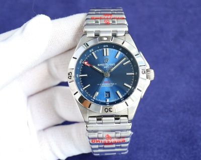 Breitling 40MM in Diameter Etc.2836 Movement Steel Blue Watch